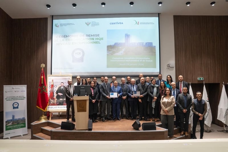 Le CHU Mohammed VI de Rabat : Pionnier Africain de la Durabilité avec la Certification HQE Exceptionnel