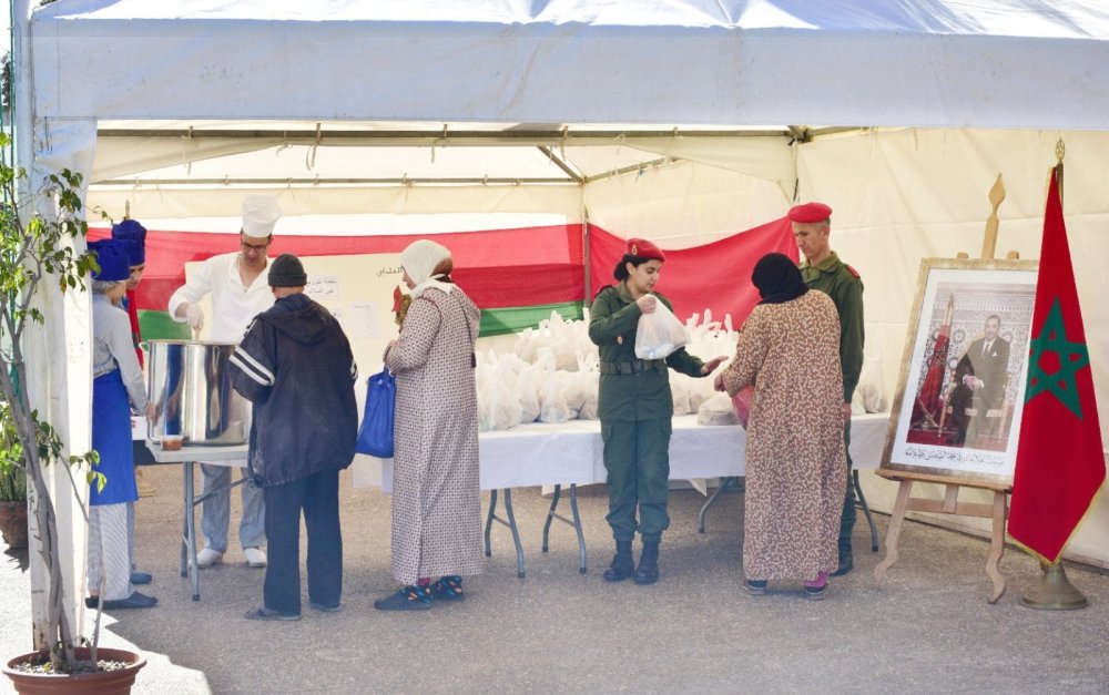 Ramadan 1447 : 6 000 repas de Ftour distribués quotidiennement par la Garde Royale