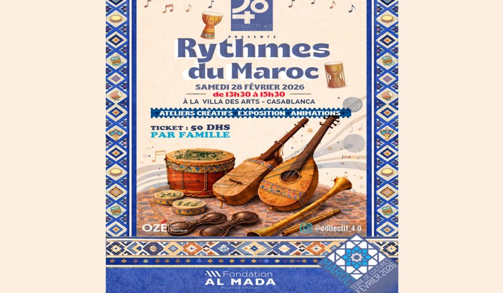 Musique marocaine en famille à la Villa des arts de Casablanca