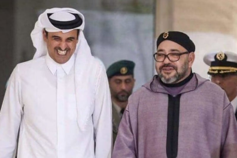 Le Roi Mohammed VI s&rsquo;entretient avec l&rsquo;Émir du Qatar après une agression