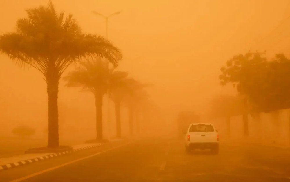 Fortes rafales et tempête de sable dans le sud marocain