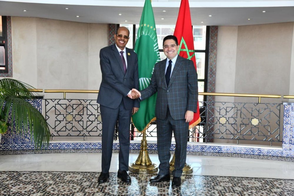 Entretien à Rabat entre Nasser Bourita et le président de la Commission de l&rsquo;Union Africaine
