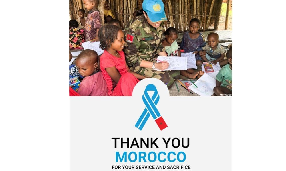 L&rsquo;ONU honore les Casques bleus marocains dans le cadre de la campagne mondiale « Service and Sacrifice »
