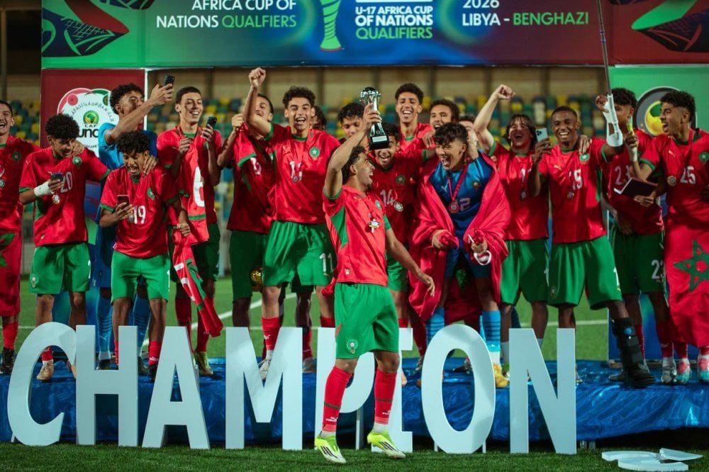 Le Maroc U17 remporte le tournoi nord-africain avec une performance parfaite