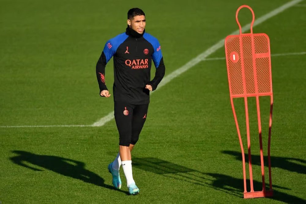 Ligue des champions : Hakimi à l’entraînement complet du PSG avant le choc face au Bayern Munich