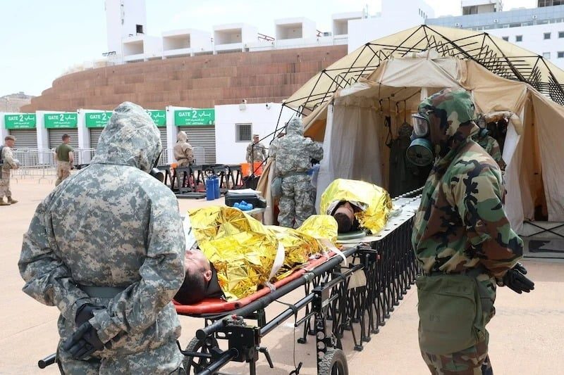 Exercice antichimique au grand stade d’Agadir dans le cadre d’African Lion 2026