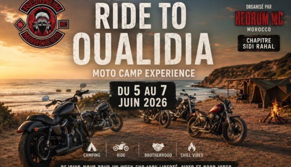 Rassemblement de motocyclistes à Oualidia : un rendez-vous international pour la paix et le dialogue