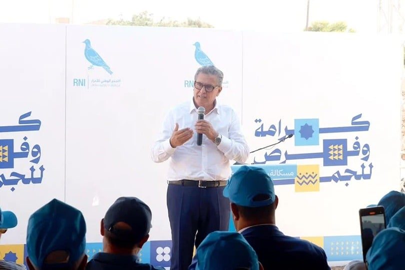 Akhannouch défend le bilan du RNI à Essaouira : aide sociale, santé et éducation au cœur des priorités